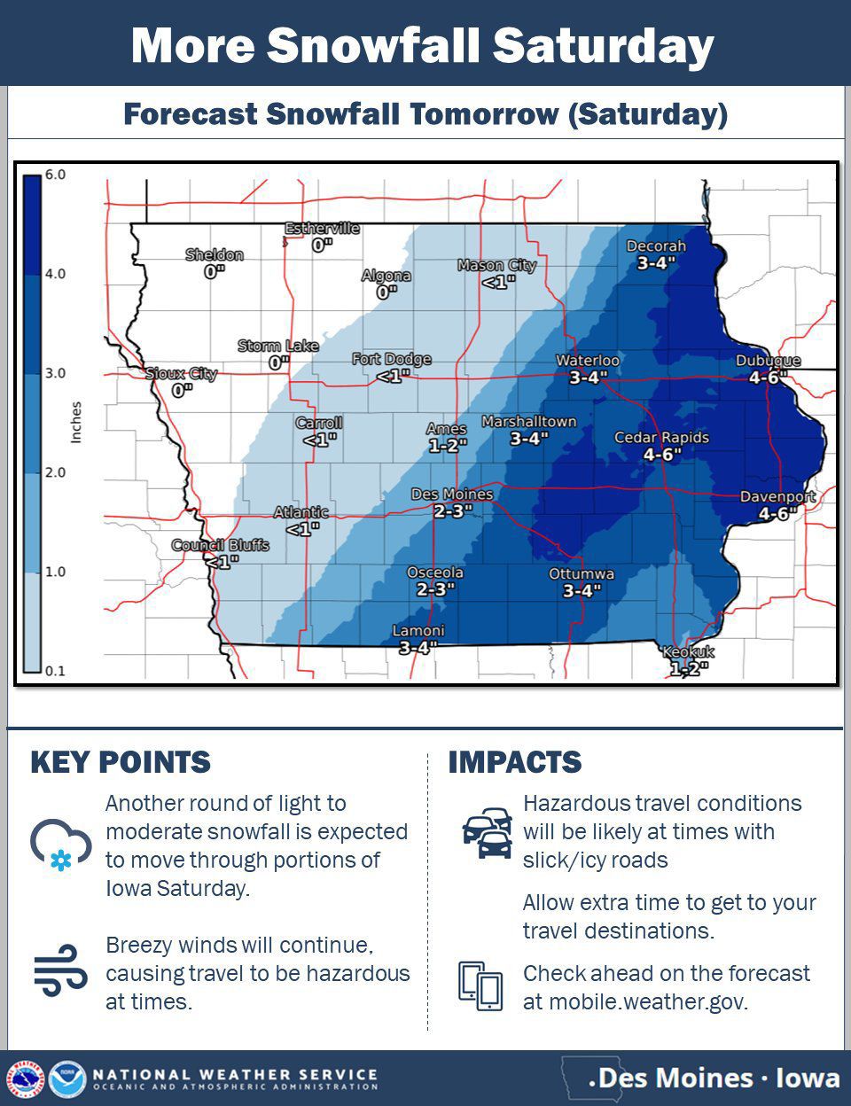 Saturday Weather Outlook